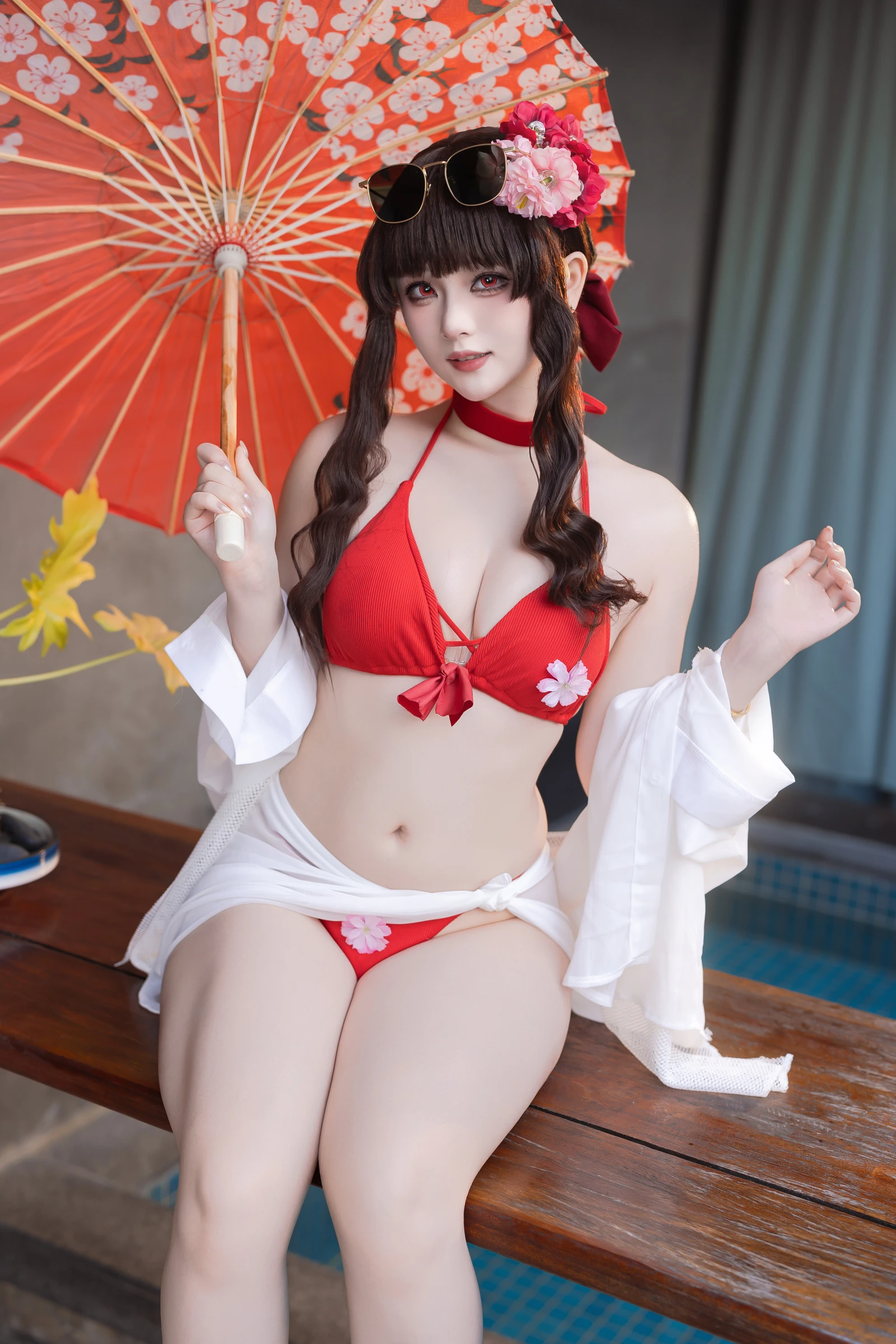 图片[2]-屿鱼 樱花泳装 80P-COS世界